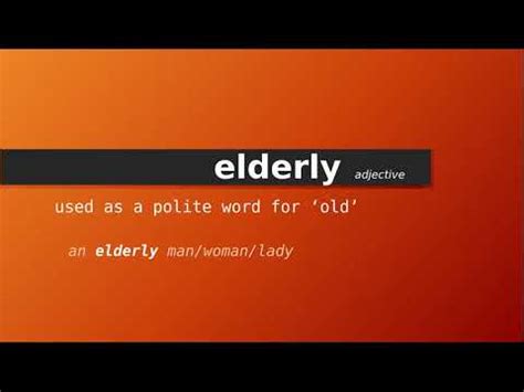 california definition of elderly