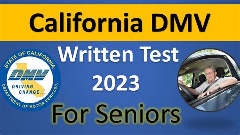 california dmv test for seniors over 70