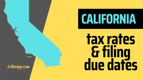 California Due Dates