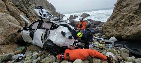 california man drives off cliff with family