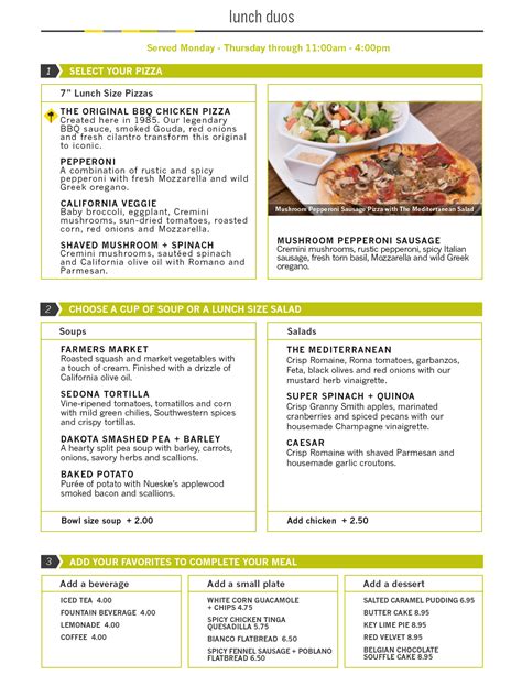 california pizza kitchen menu nutrition
