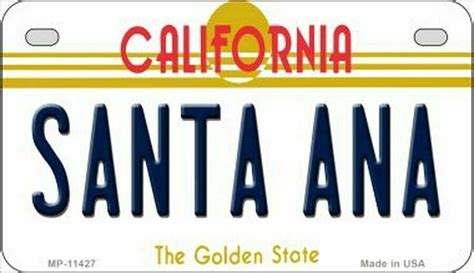 california plate santa ana