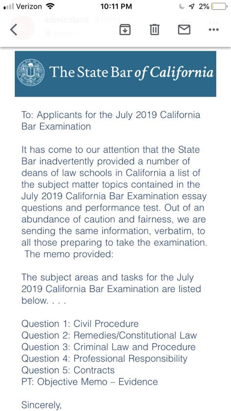 california state bar exam login