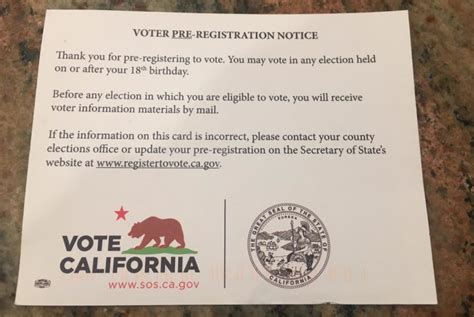 california voter id card