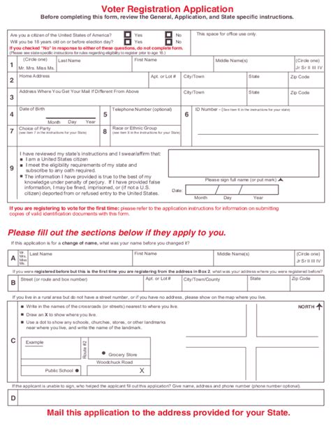 california voting registration form