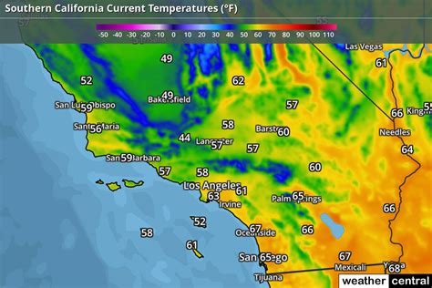california weather warning map
