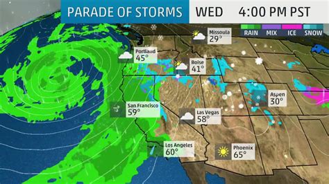 california west coast weather update
