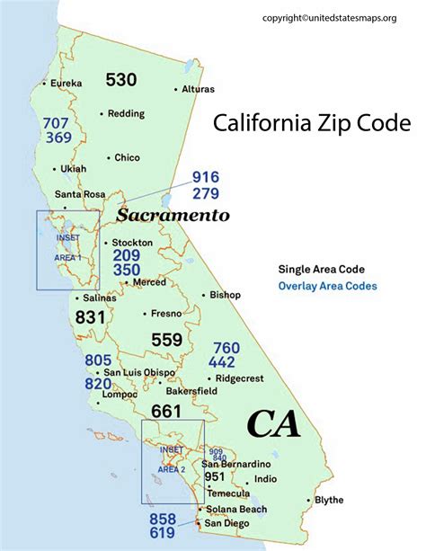 california zip code list with cities