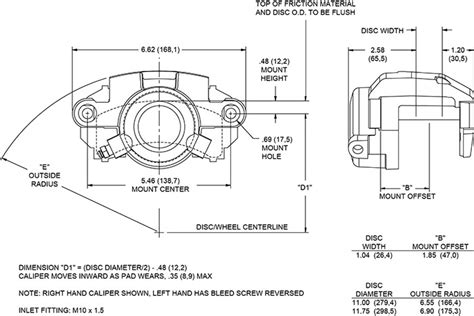 Caliper Piston Size