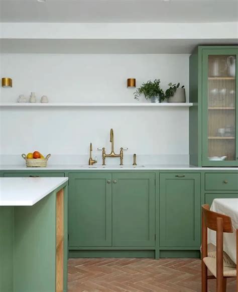 F&B Calke Green + An Iconic Wallpaper = Kitchen Heaven! in 2021