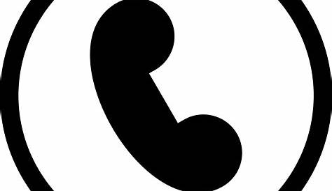 Telephone call icon logo - Transparent PNG & SVG vector file