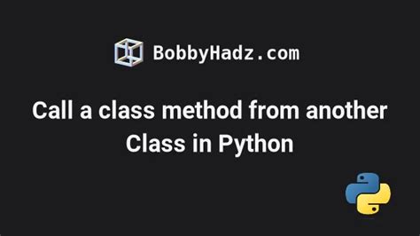 call another method in class python
