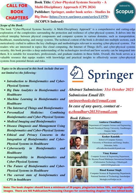 call for papers springer 2024