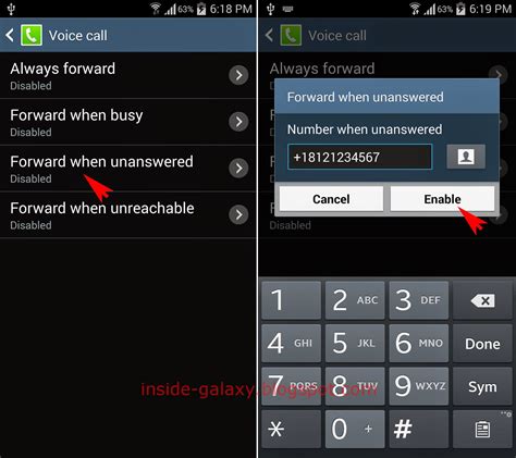 call forwarding android cell phone