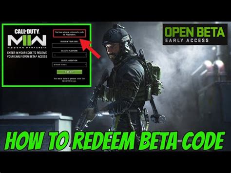 call of duty beta redeem code free