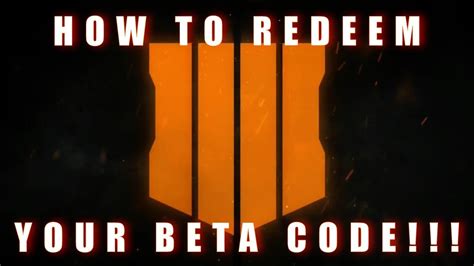 call of duty beta redeem code ps4