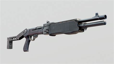 Call Of Duty Black Ops 2 Shotgun Spas 3d Model