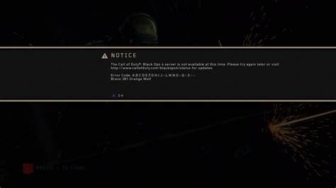 Call Of Duty Black Ops 4 Error Code A.b.c.d