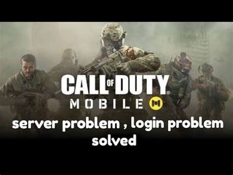 call of duty mobile login problem