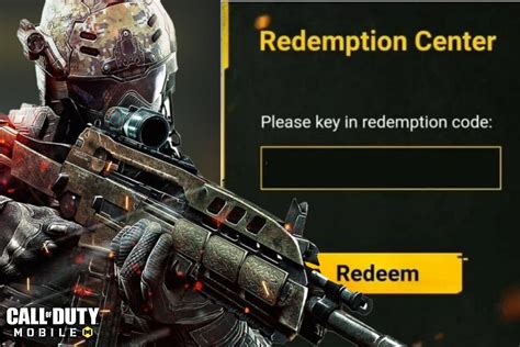 call of duty mobile redeem code