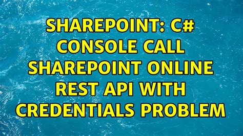 call sharepoint online rest api from c#