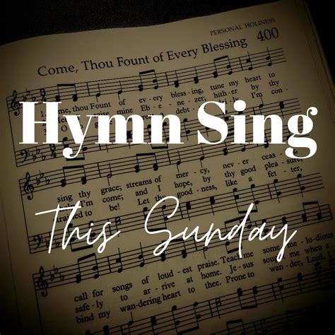 call to worship for hymn sing sunday