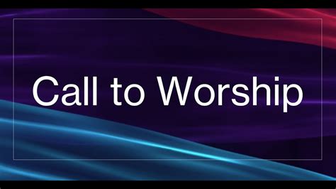 call to worship october 1 2023