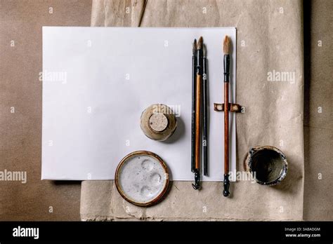 Calligraphy Brush Ink Paper