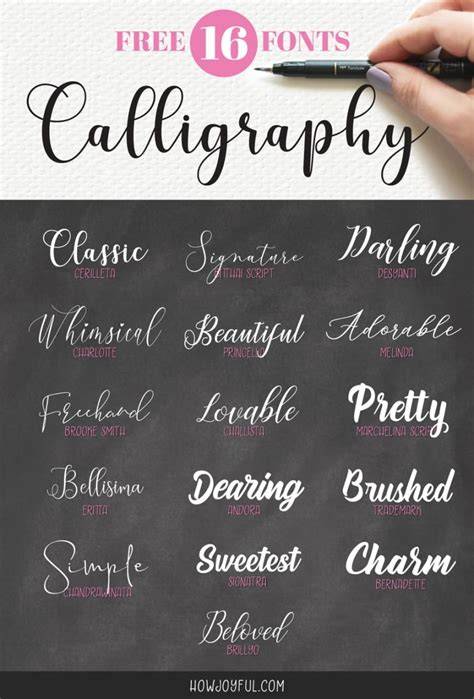 The 15 Best Free Calligraphy Fonts for Designers