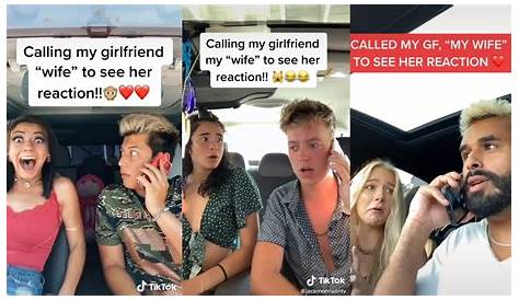 Calling my *GIRLFRIEND* my *WIFE* to see her reaction | TikTok