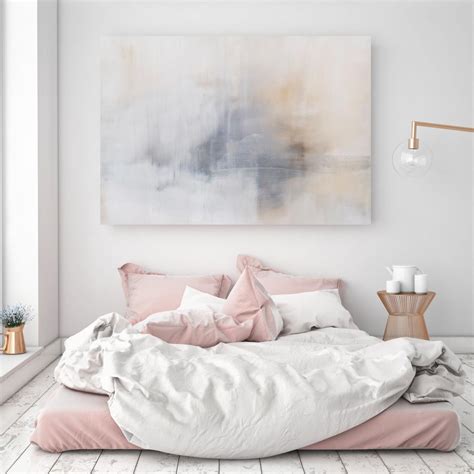 Calming artwork bedroom