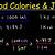 calorie kilojoule conversion chart