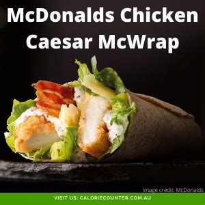 calories in crispy chicken caesar wrap mcdonalds