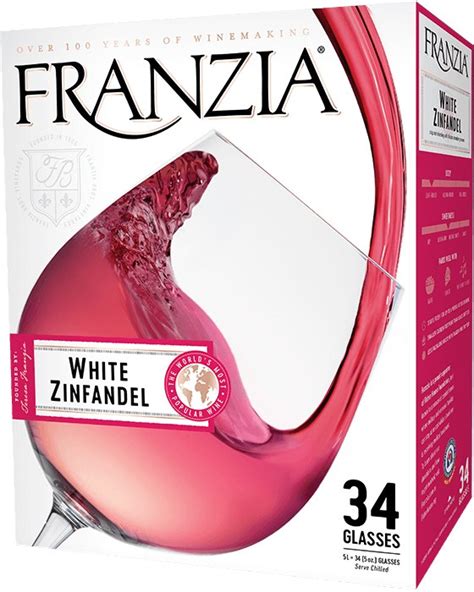 calories in franzia white zinfandel wine