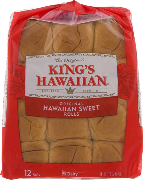 king's hawaiian hot dog bun nutrition