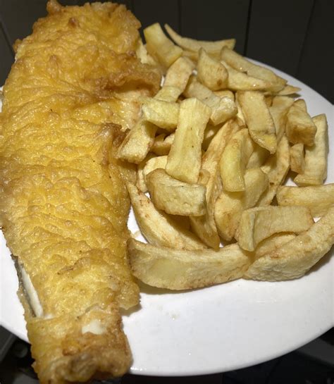 calories in large cod and chips