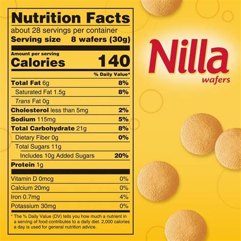 calories in nilla wafer cookies