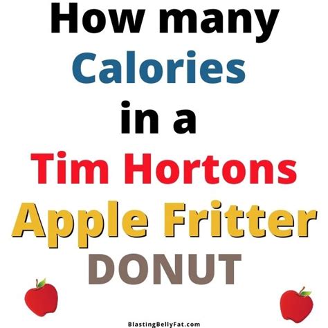 calories in tim hortons apple fritter