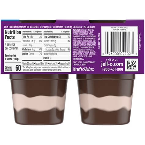 Calories Of Pudding Cup