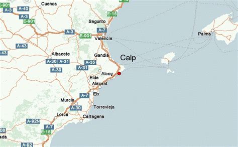Calpe Spanje Kaart