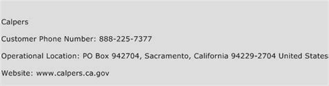 calpers customer support phone number