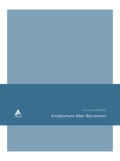 calpers post retirement employment