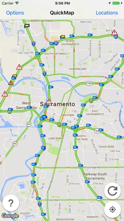caltrans quickmap traffic updates