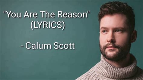 calum scott you are the reason lyrics