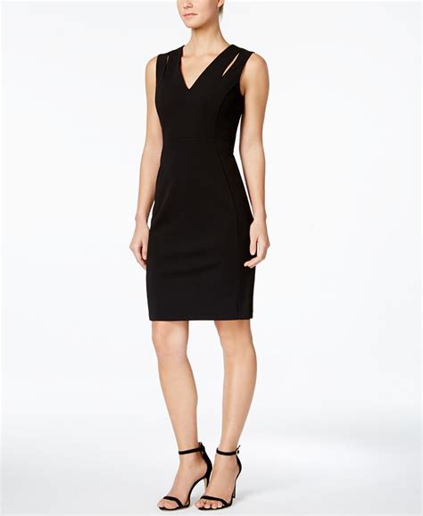 calvin klein cutout sheath dress