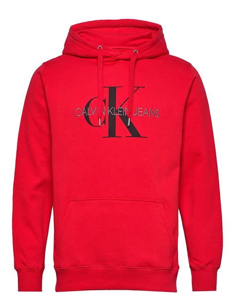 calvin klein jeans hoodie red