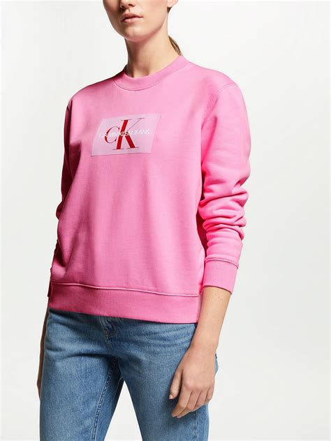 calvin klein jeans sweatshirt pink