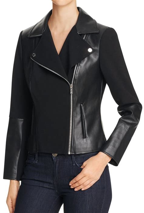 calvin klein leather jackets women