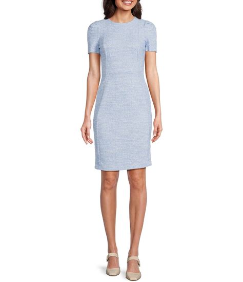 calvin klein short sleeve sheath dress