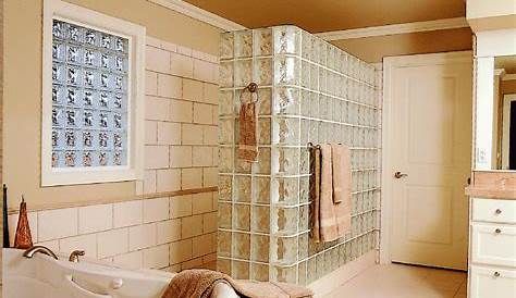 Banyo için cam tuğla örnekleri · Dekorasyon, Ev